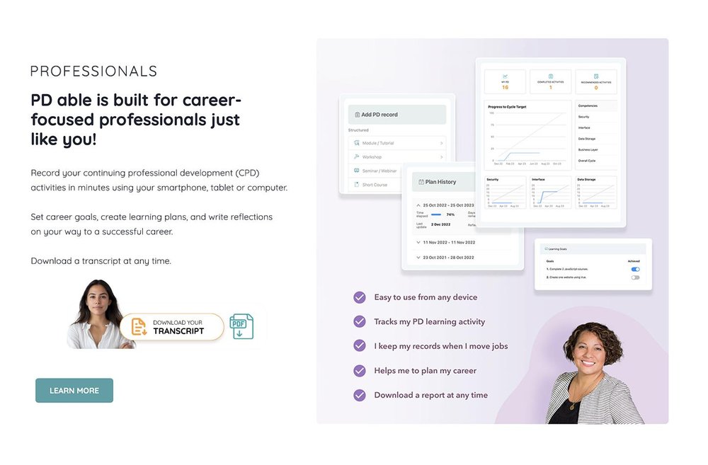 Professionals: The ultimate PD Tracker for Professional people