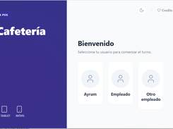 Inicia sesión. Selecciona tu usuario en Chromis POS