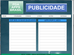 PÁGINA INICIAL DO PDA APPS BRASIL