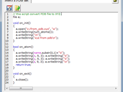 Example Script: Converting PDB to XYZ