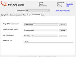Watch Folder Configure