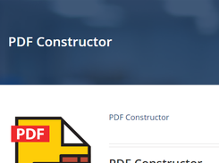 PDF Constructor Screenshot 1