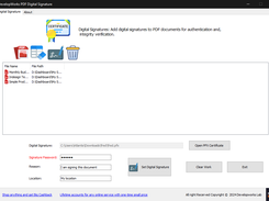 PDF Digital Signature Screenshot 1