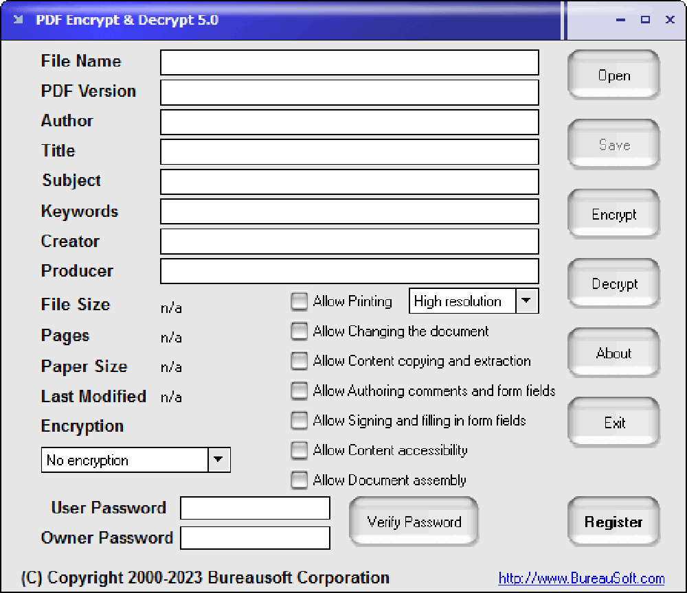 PDF Encrypt & Decrypt Screenshot 1