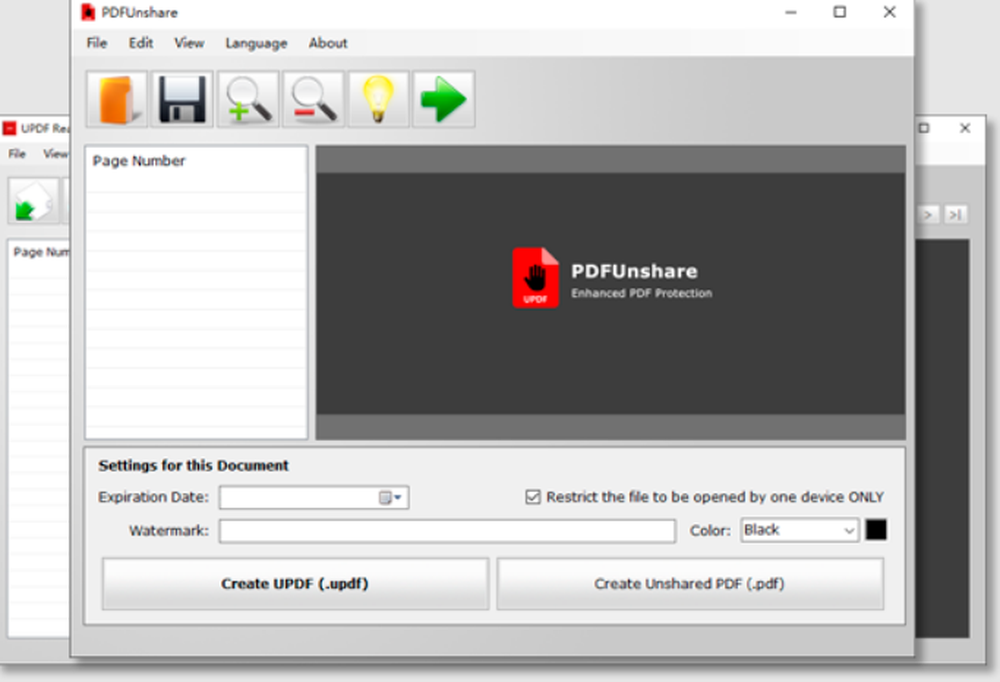 PDF Unshare Screenshot 1