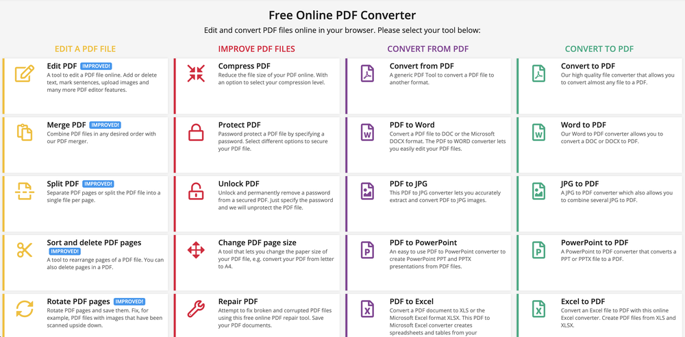 PDF2Go Screenshot 1