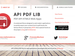 PDF API HTML5 Web Apps Screenshot 1