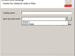 Create catalog wizard page