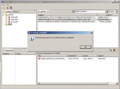 Metadata scanning has been completed notification