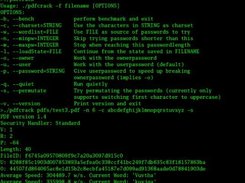 pdfcrack (devel-version) recovering userpassword from a pdf