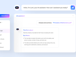 AI-powered support for chatting with PDFs/summaring/proofreading/rewriting/explaining/translating the PDF file content.