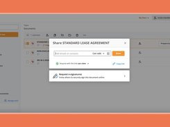 Sharing documents and requesting signatures in pdfFiller