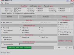 Plotting setup screen