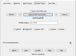 'Rotate Pages' Tab (also includes Extract & Delete Pages)