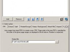 Main window with Join action selected