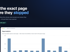 Page analytics - the exact page where readers stopped