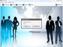 PDmanager final version login screen