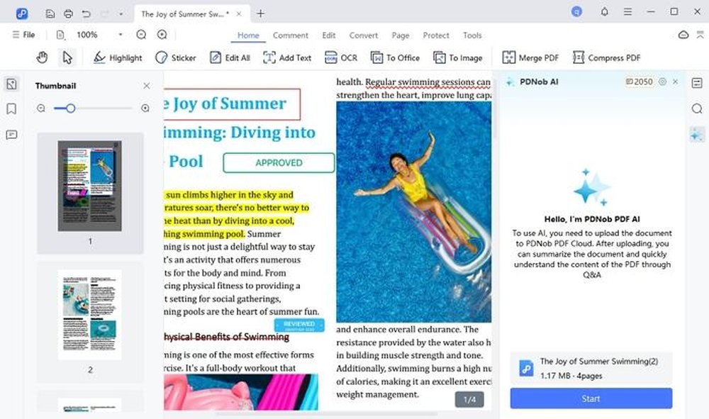 Feature-rich PDF Editor