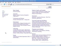 View of the main directory