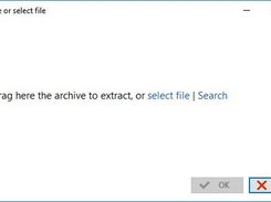 Drag, select or search file to be extracted