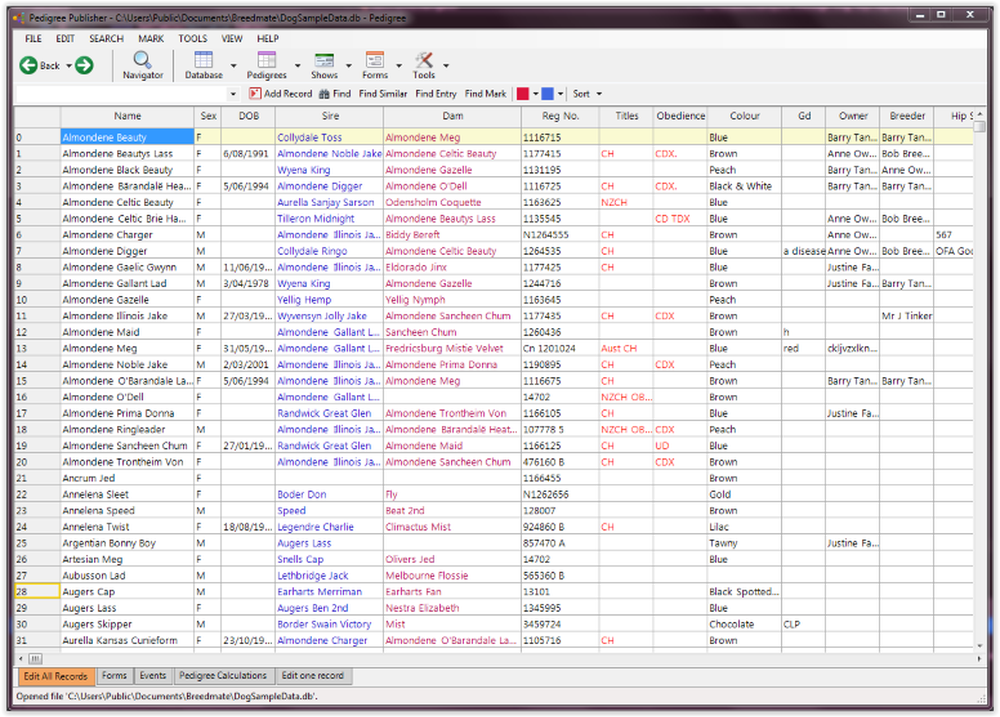 Pedigree Publisher Screenshot 1