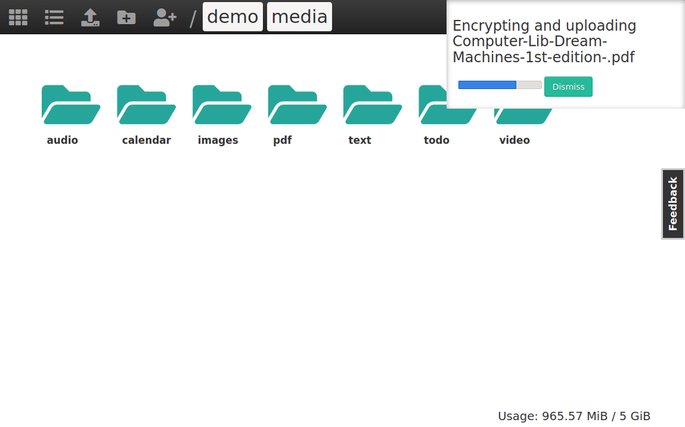 Peergos Screenshot 1