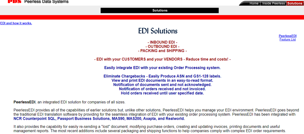 PeerlessEDI Screenshot 1