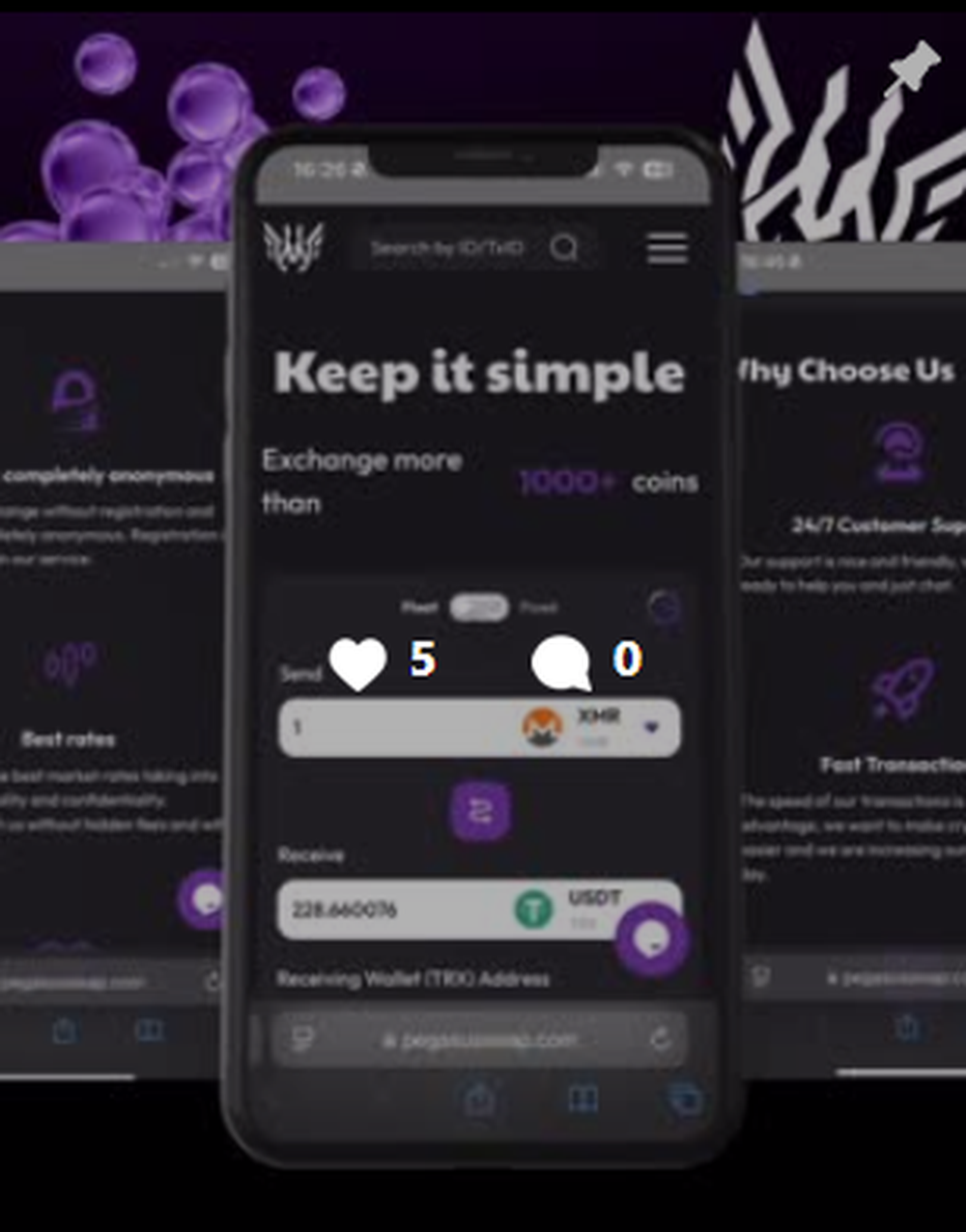 PegasusSwap Screenshot 1