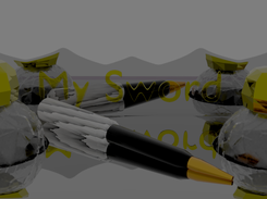 Mechanical Pen with ink closed
