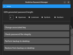 Latest settings GUI