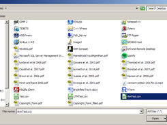 The Penobscot River RKM Calculator file selection dialogue 