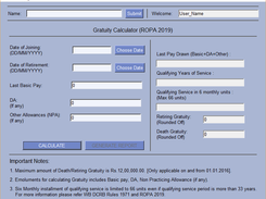 Gratuity calculator interface