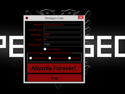 PentagonCrew DDoS Tool Screenshot 1