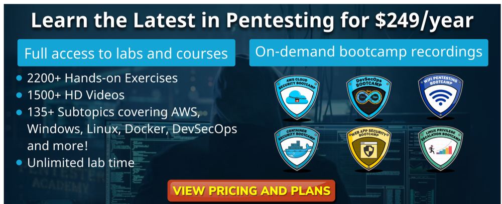 Pentester Academy Screenshot 1