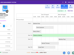 Hospital Bed Booking History