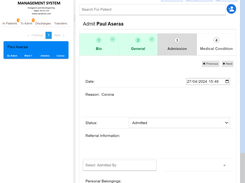 Hospital Admission Workflow