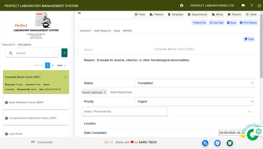 Perfect Laboratory Management System