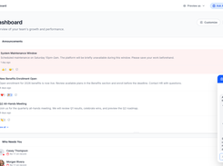 Team dashboard with Org Brain AI answering flight-risk questions in plain language
