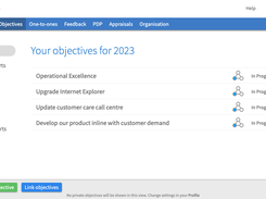PerformanceHub employee objectives