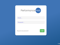 PerformanceHub Login Screen