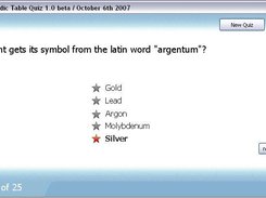 Periodic Table Quiz Screenshot 3