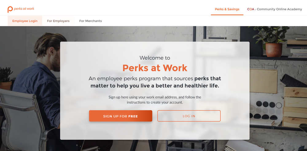 Perks at Work Screenshot 1