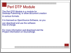 Perl DTP Module Screenshot 2