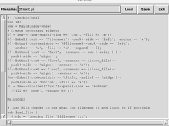 Perl Text Editor Screenshot 1
