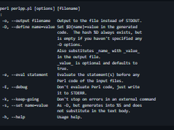 PerlPP Screenshot 1