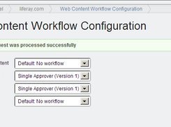 Liferay Web Content Workflow Configuration