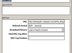 Configuring the RSS reader