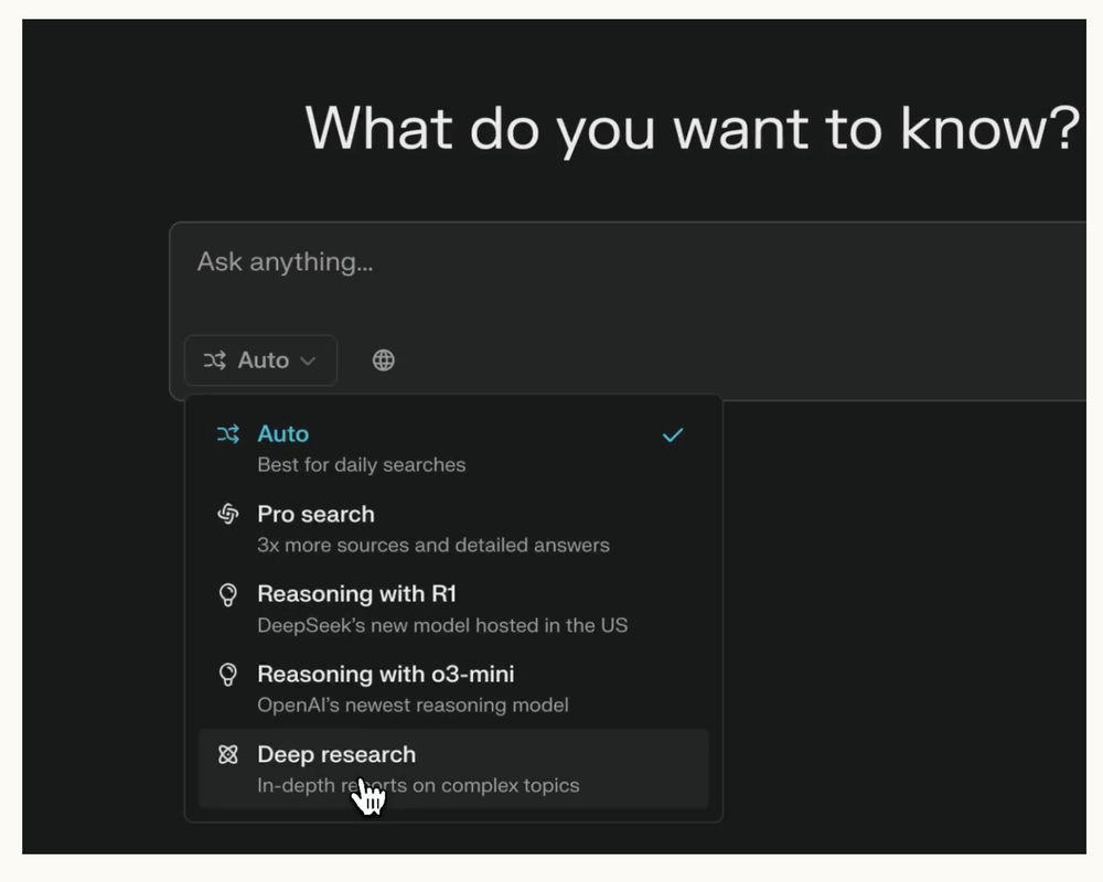 Perplexity Deep Research Screenshot 1