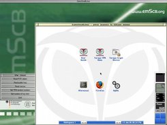 PERSEUS secure user interface and a Linux window running X11