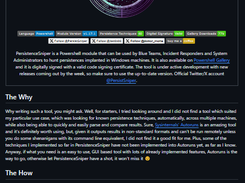 PersistenceSniper Screenshot 1